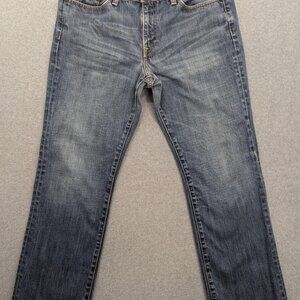 X2 Jeans Mens 34x30 Blue Denim Extra Slim MO1 Low Rise Straight Leg Casual